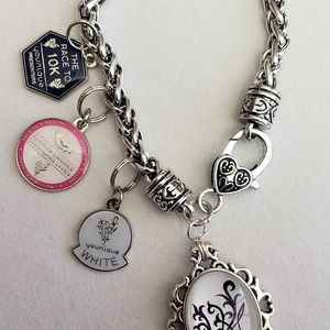 Younique Silver-toned Charm Bracelet